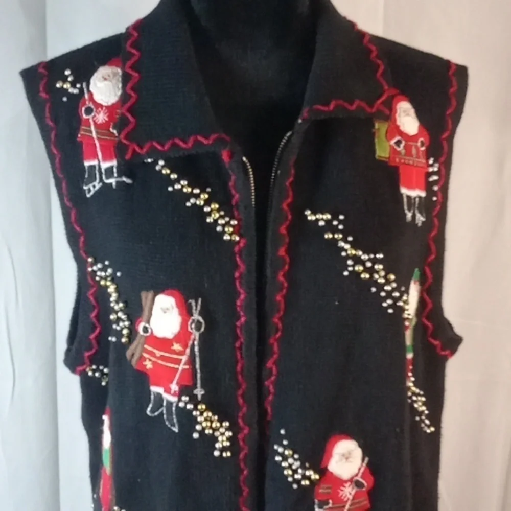Design originals zip up Christmas vest size large - Picture 2 of 8
